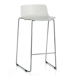 Viadurini Living Barhocker-2 Reckhocker aus Metall und Polypropylen Made in Italy - Chrissie