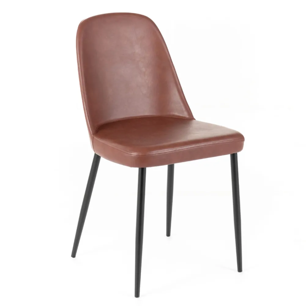 Viadurini Living Moderne Stühle-4 Soft-Touch-Innenstühle in verschiedenen Farben und Metallbeinen – Hugo