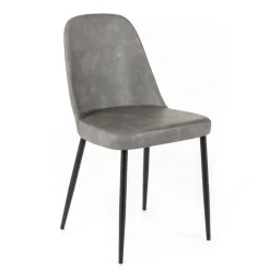 Viadurini Living Moderne Stühle-4 Soft-Touch-Innenstühle in verschiedenen Farben und Metallbeinen – Hugo