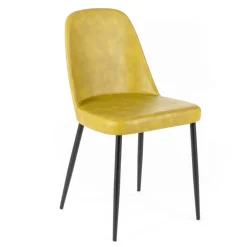 Viadurini Living Moderne Stühle-4 Soft-Touch-Innenstühle in verschiedenen Farben und Metallbeinen – Hugo