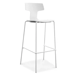 Viadurini in the Garden Outdoor Hocker-2 stapelbare Außenhocker aus Metall und Polypropylen Made in Italy Annice