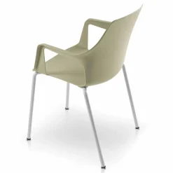 Viadurini in the Garden Gartenstühle Metall-4 stapelbare Außenstühle aus Polypropylen und Metall Made in Italy - Carlene