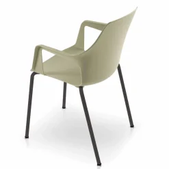 Viadurini in the Garden Gartenstühle Metall-4 stapelbare Außenstühle aus Polypropylen und Metall Made in Italy - Carlene