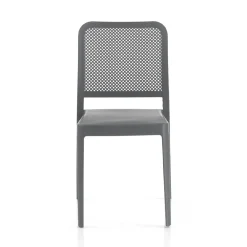 Viadurini in the Garden Gartenstühle Kunststoff-4 stapelbare Innen- und Außenstühle aus Polypropylen – Pfau