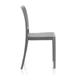 Viadurini in the Garden Gartenstühle Kunststoff-4 stapelbare Innen- und Außenstühle aus Polypropylen – Pfau