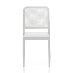 Viadurini in the Garden Gartenstühle Kunststoff-4 stapelbare Innen- und Außenstühle aus Polypropylen – Pfau