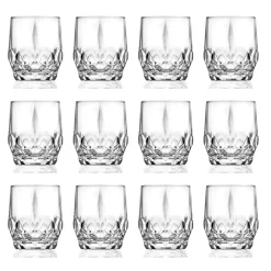 Viadurini Kitchen Italienisches Kristallgeschirr-12 Stück Ökologisches Kristall Whiskyglas Service - Bromeo