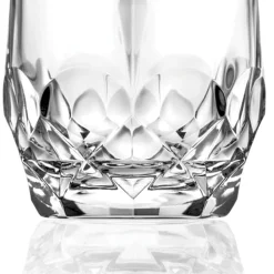 Viadurini Kitchen Italienisches Kristallgeschirr-12 Stück Ökologisches Kristall Whiskyglas Service - Bromeo