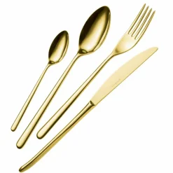 Viadurini Kitchen Besteck Set-24 Stück Luxusbesteck aus poliertem oder sandgestrahltem Edelstahl - Lapis