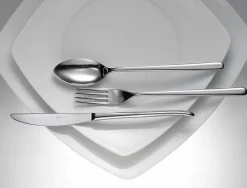 Viadurini Kitchen Besteck Set-24 Stück Luxusbesteck aus poliertem oder sandgestrahltem Edelstahl - Lapis