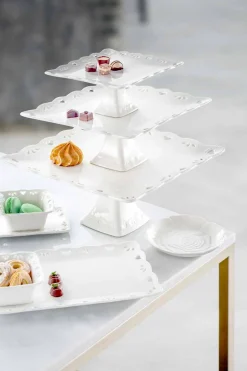 Viadurini Kitchen Deko Artikel Und Wohnaccessoires-12 Stück Porzellan Elegante handdekorierte Gunstplatte - Rafiki