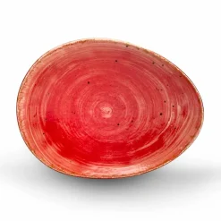 Viadurini Kitchen Teller Set-12 Stück Vorspeisenteller Service in farbigem Steinzeug von modernem Design - Simba