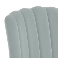 Viadurini Living Moderne Stühle-4 Stühle aus grauem Mikrofaserstoff mit Samteffekt – Aprikose