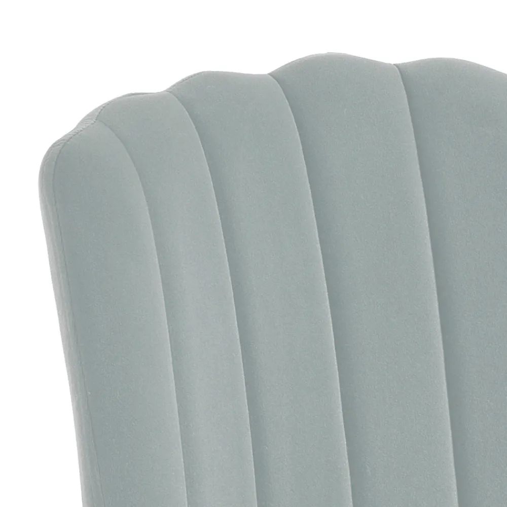 Viadurini Living Moderne Stühle-4 Stühle aus grauem Mikrofaserstoff mit Samteffekt – Aprikose