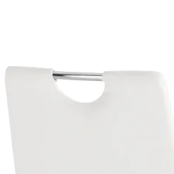 Viadurini Living Moderne Stühle-4 Stühle komplett gepolstert mit weißem Kunstleder – Tulio