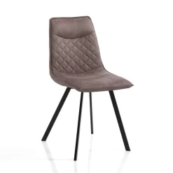 Viadurini Living Moderne Stühle-4 Stühle mit Kunstlederbezug in Antikoptik – Wasserstoff