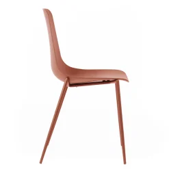 Viadurini Living Gartenstühle Kunststoff-4 Stühle mit Polypropylen-Sitz und Metallbeinen – Mary