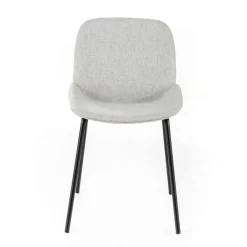 Viadurini Living Moderne Stühle-4 Stoffstühle, Polypropylenstruktur und Metallbeine – Patchulli