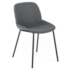 Viadurini Living Moderne Stühle-4 Stoffstühle, Polypropylenstruktur und Metallbeine – Patchulli