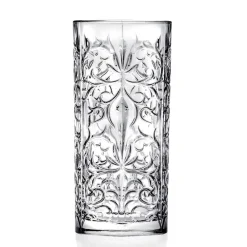 Viadurini Kitchen Italienisches Kristallgeschirr-12 Tumbler Tall Highball Cocktailglas oder luxuriös dekoriertes Wasser - Schicksal