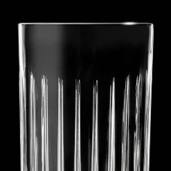 Viadurini Kitchen Italienisches Kristallgeschirr-12 Tumbler Tall Highball Gläser aus verziertem Öko-Kristall - Senzatempo
