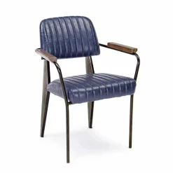 Viadurini Living Vintage Stühle-2 Vintage Effekt Kunstleder Homemotion Stühle mit Armlehnen - Clare