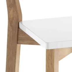 Viadurini Living Küchenhocker-2 Wohnzimmerhocker aus Massivholz – Silber