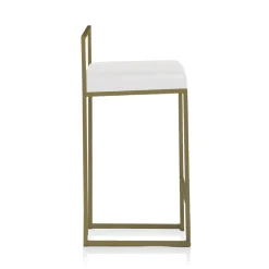 Viadurini Living Küchenhocker-2 Wohnzimmerhocker mit Kunstledersitz - Afnio