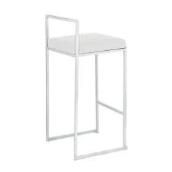 Viadurini Living Küchenhocker-2 Wohnzimmerhocker mit Kunstledersitz - Afnio