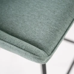 Viadurini Living Küchenhocker-2 Wohnzimmerhocker mit Stoffsitz und Metallbeinen – Negroni