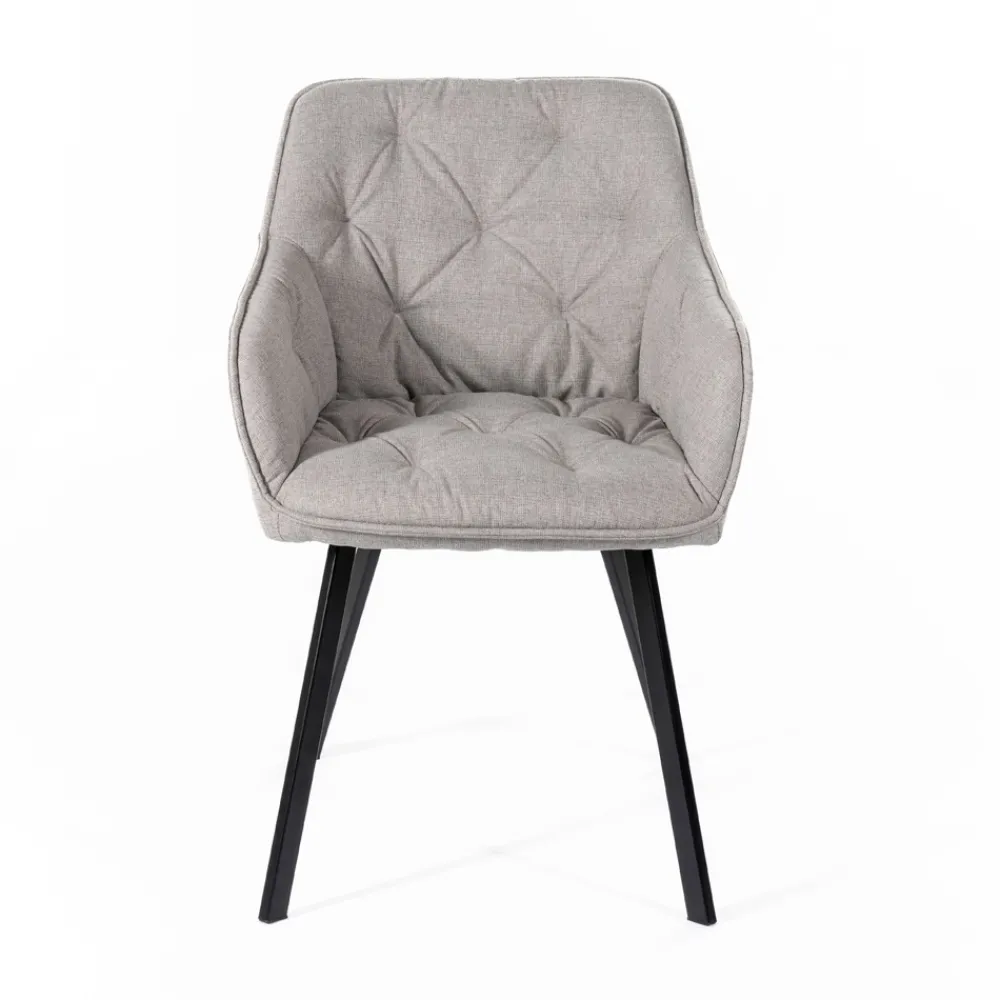 Viadurini Living Moderne Stühle-4 Wohnzimmerstühle mit Stoffsitz und Metallstruktur – Obst