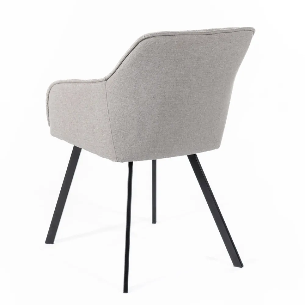 Viadurini Living Moderne Stühle-4 Wohnzimmerstühle mit Stoffsitz und Metallstruktur – Obst