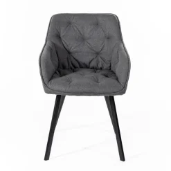 Viadurini Living Moderne Stühle-4 Wohnzimmerstühle mit Stoffsitz und Metallstruktur – Obst