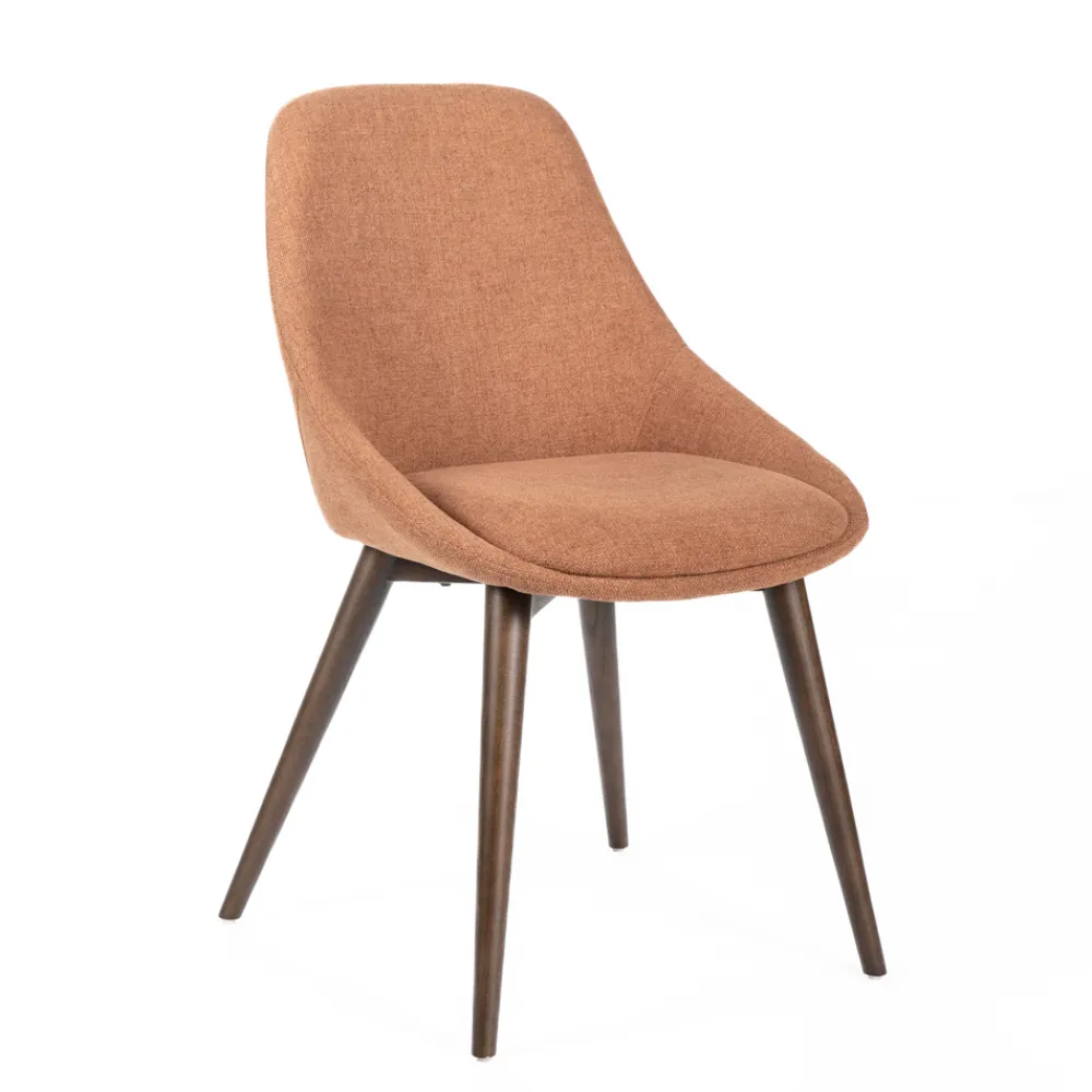 Viadurini Living Moderne Stühle-4 Wohnzimmerstühle mit Stoffsitz und Massivholzstruktur – Passion