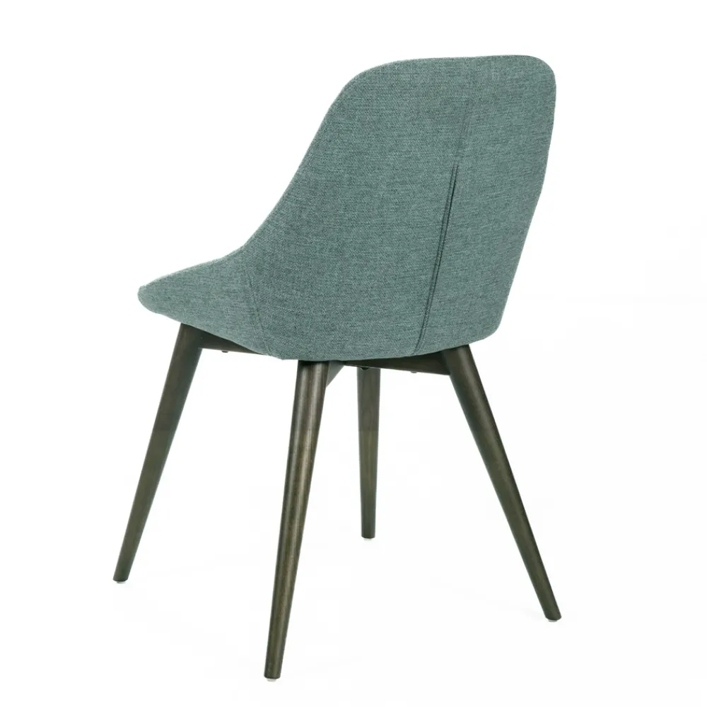 Viadurini Living Moderne Stühle-4 Wohnzimmerstühle mit Stoffsitz und Massivholzstruktur – Passion