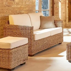 Viadurini in the Garden Garten Lounge Set-Abaca Garden Lounge komplett mit Kissen - Raziel
