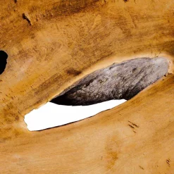 Viadurini Bathroom Badmöbel Hängend-Abgehängte Badezimmerplatte aus massivem Teakholz, Einzelstück - Perfekt