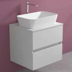 Viadurini Bathroom Badmöbel Hängend-Abgehängter Badezimmerschrank mit rechteckigem Waschtisch, modernes Design - Dumbo