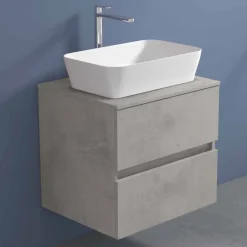 Viadurini Bathroom Badmöbel Hängend-Abgehängter Badezimmerschrank mit rechteckigem Waschtisch, modernes Design - Dumbo