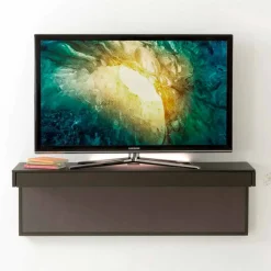 Viadurini Living Tv-Möbel-Abgehängter TV-Ständer mit Satin-Kristallplatte Hergestellt in Italien - Americio