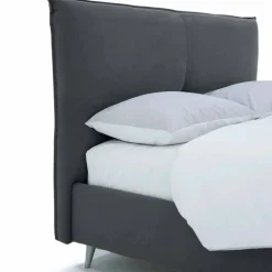 Viadurini Night Design Maßgeschneiderte Möbel|Polsterbetten-Abnehmbarer Doppelbettstoff, Holzfüße Made in Italy - Tampa