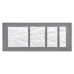 Viadurini Decor Abstrakte Bilder-Abstrakte moderne Design-Keramikwandzusammensetzung Made in Italy - Verno