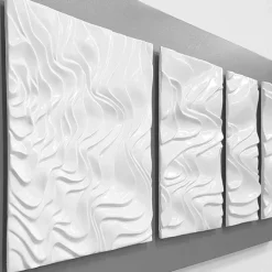 Viadurini Decor Abstrakte Bilder-Abstrakte moderne Design-Keramikwandzusammensetzung Made in Italy - Verno