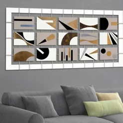 Viadurini Decor Abstrakte Bilder|Handgemalte Bilder-Abstraktes Bild in modernem Design aus MDF Made in Italy Craig