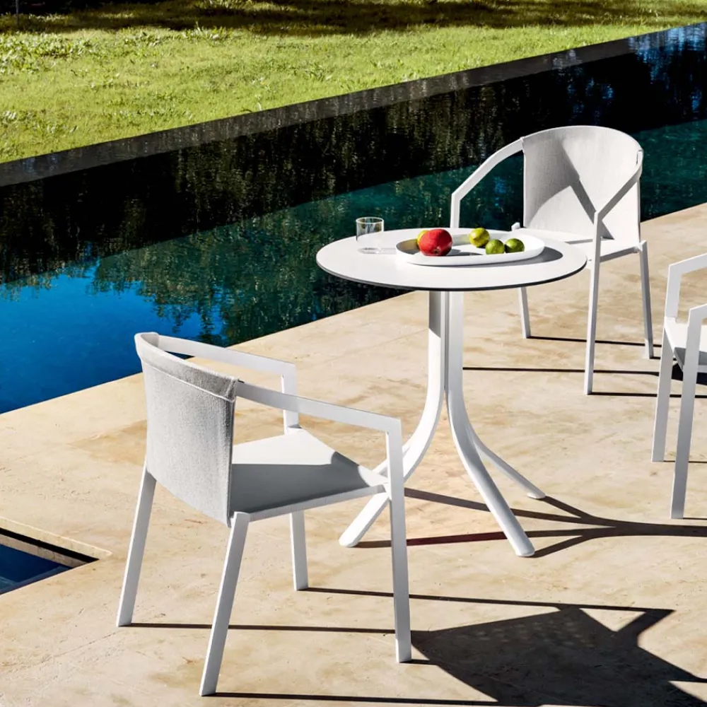 Viadurini in the Garden Gartenstühle Metall-Aluminium Outdoor Stuhl mit oder ohne Kissen, Hochwertig, 4 Stück - Filomena