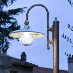 Ferroluce Gartenlampion-Aluminium-Gartenlampe mit 1 oder 2 oder 3 Lichtern Design - Campobasso