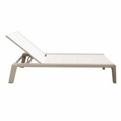 Viadurini in the Garden Sonnenliegen-Aluminium-Sonnenliege mit Textilene-Sitz, 3 Oberflächen - Moira