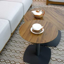 Viadurini in the Garden Garten Lounge Set-Aluminium-Wohnzimmer mit Thermotransfer-Holz-Effekt - Camper