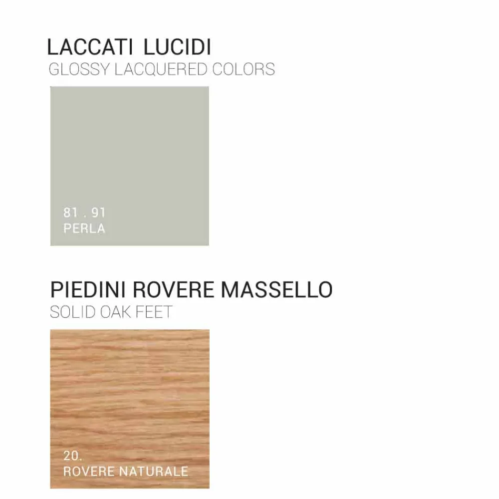 Viadurini Bathroom Badmöbel Stehend-Amanda Badezimmerschrank aus Holz mit 2 Türen, modernes Design, Made in Italy