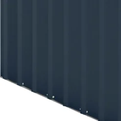 Viadurini in the Garden Gartenideen-Anlehn-Gartenschuppen aus anthrazitfarbenem Blech mit Flügeltür - Dotto